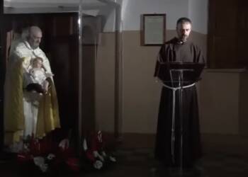 L’apparizione di Gesù Bambino a Padre Pio nella sacrestia della Chiesetta antica