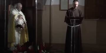 L’apparizione di Gesù Bambino a Padre Pio nella sacrestia della Chiesetta antica