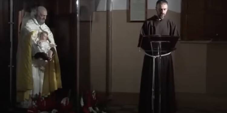 L’apparizione di Gesù Bambino a Padre Pio nella sacrestia della Chiesetta antica