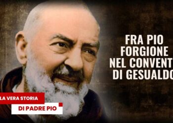 Fra Pio Forgione nel convento dei frati cappuccini di Gesualdo (AV)