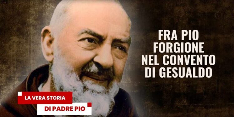 Fra Pio Forgione nel convento dei frati cappuccini di Gesualdo (AV)