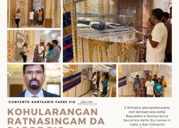 Il Ministro plenipotenziario dell’Ambasciata della Repubblica Democratica Socialista dello Sry Lanka in Italia a San Giovanni Rotondo