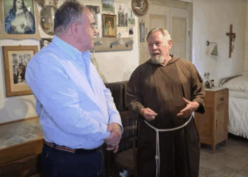 Nicola Grattieri nei luoghi di Padre Pio a San Giovanni Rotondo