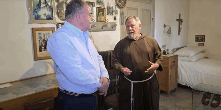 Nicola Grattieri nei luoghi di Padre Pio a San Giovanni Rotondo