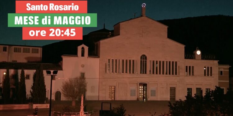 San Giovanni Rotondo. Torna il Santo Rosario dei giovani del Mese di Maggio nel Santuario di Padre Pio. Edizione 2023