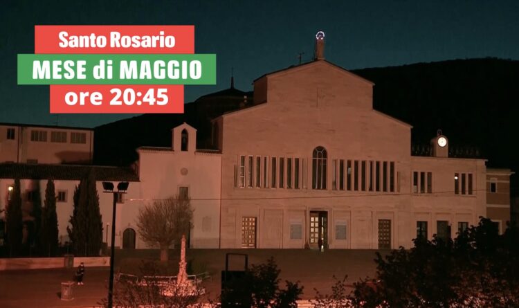 San Giovanni Rotondo. Torna il Santo Rosario dei giovani del Mese di Maggio nel Santuario di Padre Pio. Edizione 2023