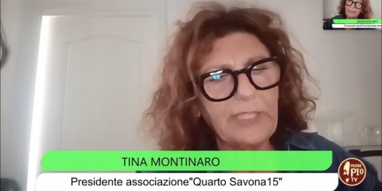 Tina Montinaro ed il testimone di Antonio